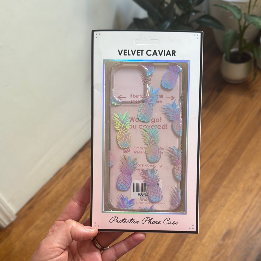 Velvet Caviar iPhone 12 Pro Max Pineapple Phone Case